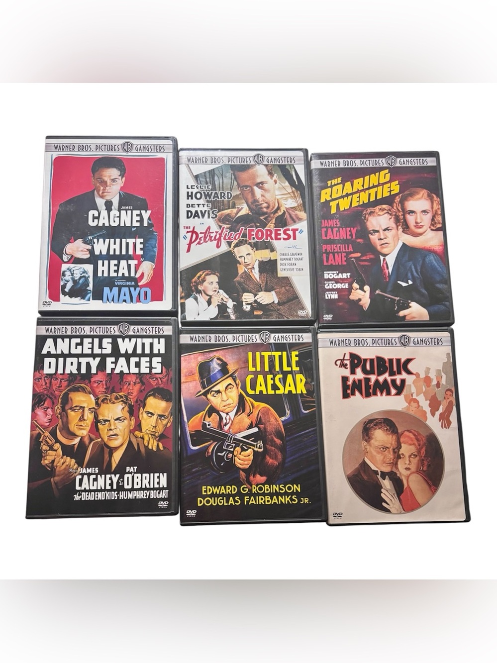 Warner Bros Gangsters DVD Set Of 6 Public Enemy, Angels W Dirty Face, Roaring 20